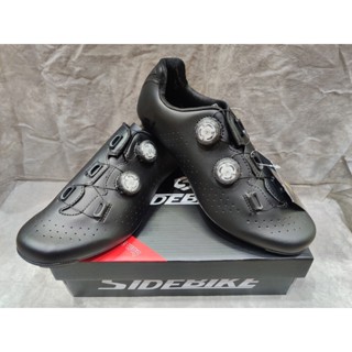 Giày can đạp xe dòng Road Side Bike SD-020 đế Carbon màu đen