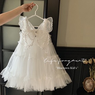 Váy dây voan cánh tiên hàng cao cấp cho bé gái