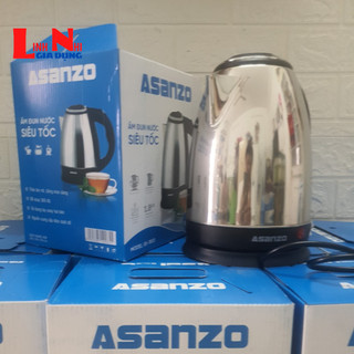 Bình đun siêu tốc 1.8 lít asanzo sk1800 công suất 1500w, bình đun siêu tốc nhanh sôi tiện dụng