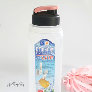Bình nước pp 1.4 lít đồng tâm. bình đựng nước pp 1l4. bình đựng nước tiện lợi .