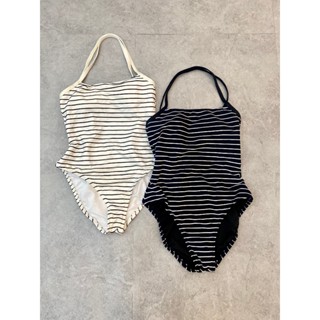 Bikini Mynah Sọc 2 Màu Đan Dây Sau