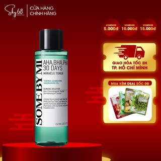 [Shopee trợ giá] Nước Hoa Hồng giảm mụn Some By Mi AHA-BHA-PHA 30 Days Miracle Toner 150ml