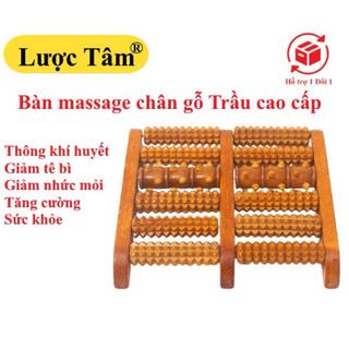 Bàn massage chân gỗ Trầu Lược Tâm lưu thông khí huyết giảm nhức mỏi tê bì tay chân thư giãn hiệu quả