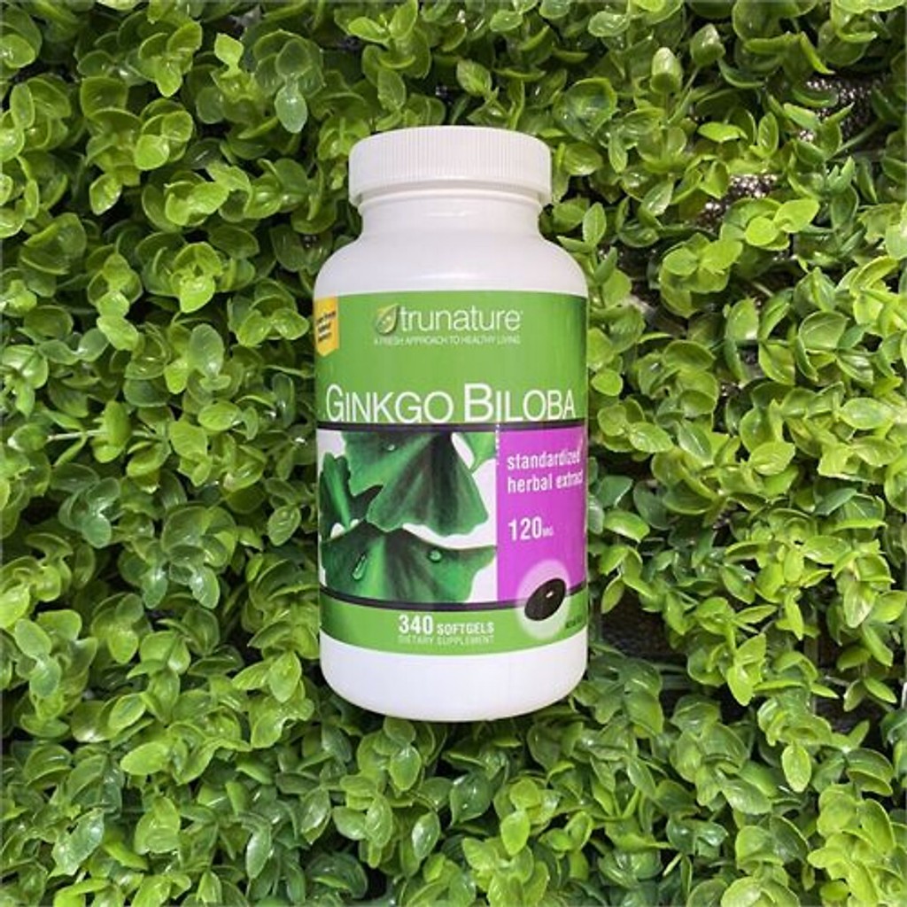 Viên Uống Bổ Não, Hỗ Trợ Trí Nhớ Và Tăng Sự Tập Trung Trunature Ginkgo Biloba 120mg 340 viên
