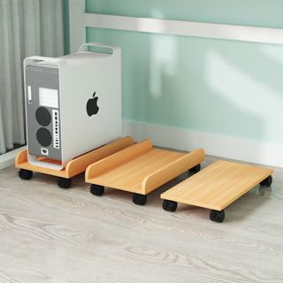  Kệ để CPU di động có bánh xe chốt cố định gỗ công nghiệp MDF dùng làm kệ để cây máy tính thùng CPU có bánh xe 