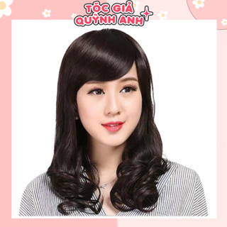 Tóc giả nữ ngắn trung niên QATN04, tặng lưới chụp ( Sỉ 110k)
