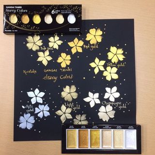 Set 6 MÀU NƯỚC DẠNG NHŨ GANSAI TAMBI – BỘ 6 MÀU STARRY