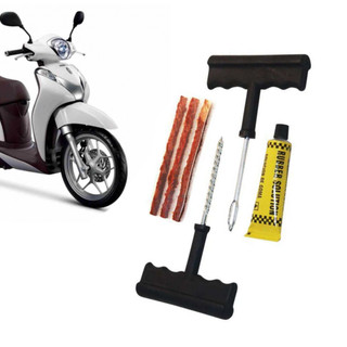 Bộ dụng cụ vá lốp xe hơi, xe máy không ruột bằng thép giúp thao tác chắc tay (vá nguội ,vá nhanh, vá khẩn cấp)