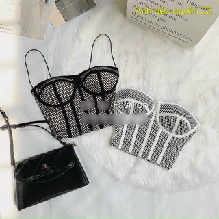 Áo bra lưới 2 dây cup ngực kiểu có mod