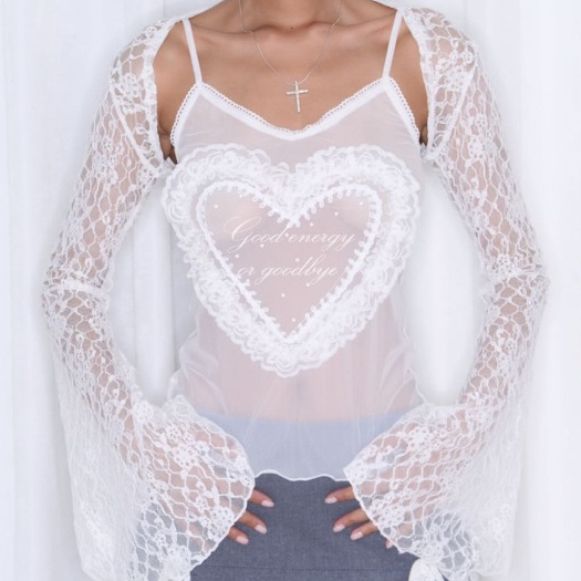 PREMIUM ౨ৎ ÁO LACE SHRUG TOP
