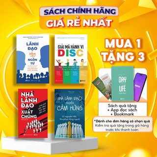 Combo 4 sách disc, nhà lãnh đạo xuất chúng, nhà lãnh đạo truyền cảm hứng, lãnh đạo bằng ngôn từ - rèn luyện lãnh đạo