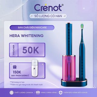 Bàn chải điện MAXCARE Hera Whitening diệt khuẩn sấy khô UVC bàn chải đánh răng điện lông mềm máy đánh răng rửa mặt sonic