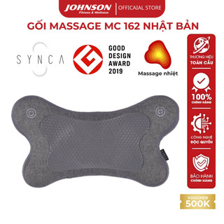 Gối massage Nhật Bản Synca chính hãng Cao cấp hồng ngoại không dây dung lượng pin lớn MC162
