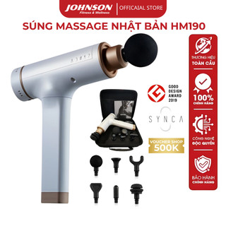 Súng Massage Cơ Nhật Bản Synca Kitta Cao Cấp chính hãng không chổi than dung lượng pin lớn HM190