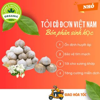 100 gr tỏi cô đơn mồ côi 1 nhánh loại nhỏ ngon đẹp, chắc củ, bón phân sinh học, an toàn cho sức khỏe