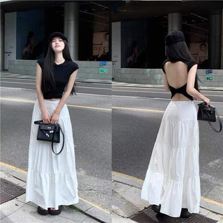 Chân váy dài tầng y2k hot hit bigsize độ dài phủ chân