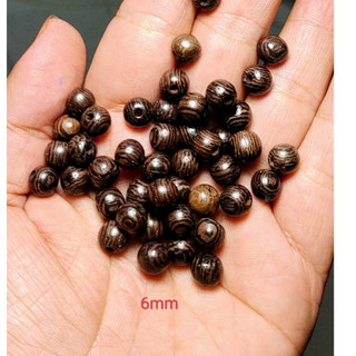 5gam hạt gỗ trơn 5mm/6mm làm vòng /vòng dâu cho bé