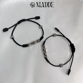Vòng tay dây rút ống Tre thép Titan Madde - kèm túi rút (2874/2875/3527/3528)