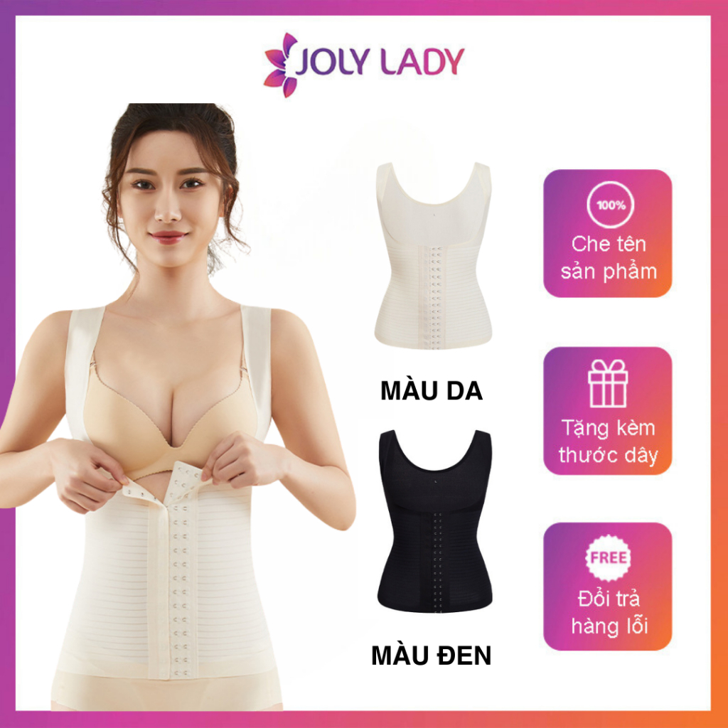 Áo gen định hình mùa hè, áo lót định hình toàn thân gen bụng tôn dáng JOLY LADY