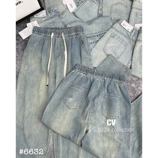 (CV) Quần jean baggy cạp chun 6632