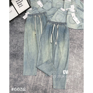 (CV) Quần jean baggy cạp chun 6632
