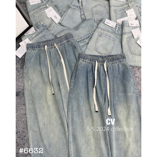 (CV) Quần jean baggy cạp chun 6632