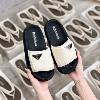 (TĂNG 1 SIZE) Dép nữ quai dán ngang mác Fashion trẻ trung QCCC