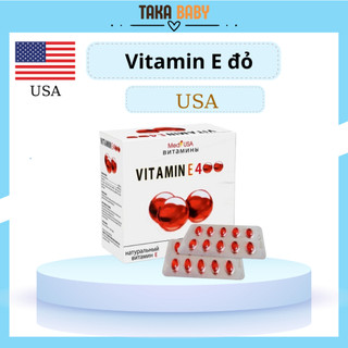 Viên uống đẹp da vitamin e400 e đỏ 4000mcg, aloe vera 500mg - hộp 100 viên