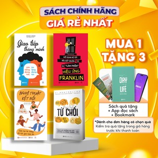 Bộ 4 sách giao tiếp thông minh, hiệu ứng franklin, nghệ thuật kết nối, nghệ thuật từ chối - rèn luyện khả năng giao tiếp