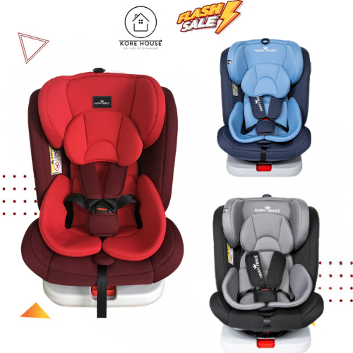 Ghế Ngồi Ô Tô, Xe Hơi Cho Bé HAPPY PRINCE ISOFIX Từ 1-3 Tuổi An Toàn Đạt Tiêu Chuẩn ISOFIX - Kore House