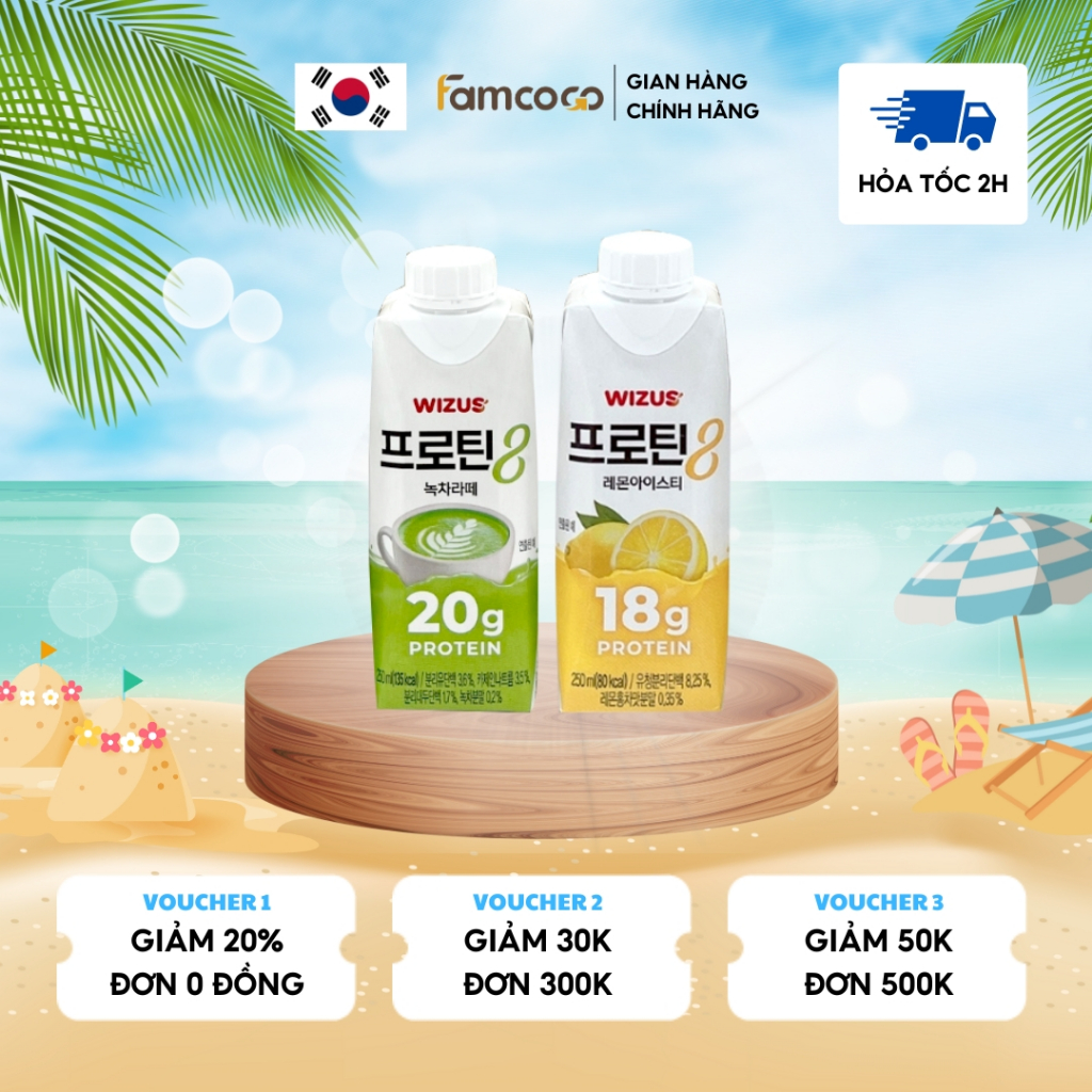 Nước uống bổ sung Protein Hàn Quốc WIZUS