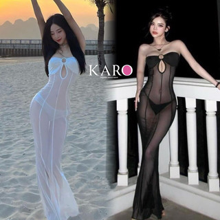 Đầm lưới xuyên thấu cúp ngực dài k5244 - carotshop