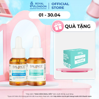 Combo serum phục hồi, làm dịu và cấp ẩm da Balance Niacinamide và Hyaluronic 30ml/chai