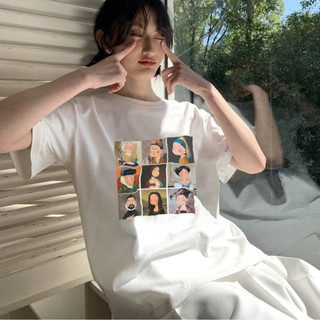 Áo Thun Trendy Mùa Hè Crazyteen GIGI003 Áo Phông Hàn Quốc Form Rộng Tay Lỡ Oversize Chất Vải Cotton