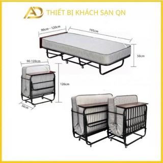Giường extra bed cho khách sạn mã sp sh-04 kích thước 95x195cm đệm dày 20cm, 9cm