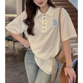 🎀Áo thun from rộng thêu chữ B