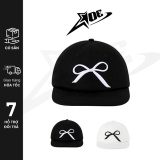 (Có sẵn) AOE STUDIO - Mũ lưỡi trai snapback Y2K họa tiết nơ phong cách cá tính dành cho nữ