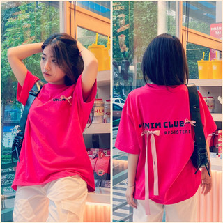  Áo Thun Nơ Lụa Unim Club Hottrend Nhiều Màu Vải Cotton 250 Gsm Cao Cấp - APN