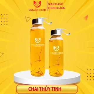 Bình nước thủy tinh saffron cao cấp 500ml