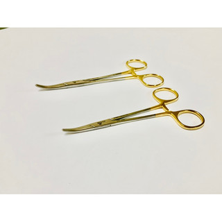 Panh y tế cong chuôi vàng 12cm,14cmcông nghệ Đức