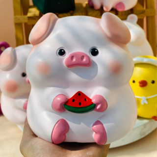 Ống Heo/lợn tiết kiệm ,Heo ăn Dưa hấu size trung  (ảnh thật) chất liệu compusite