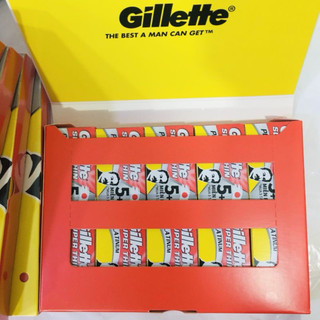Hộp 5 Lưỡi Lam Gillette Super Thin Platium Siêu Bén