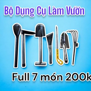 Bộ Dụng Cụ Làm Vườn 7 món được làm từ thép chắt chắn bền tiện dụng