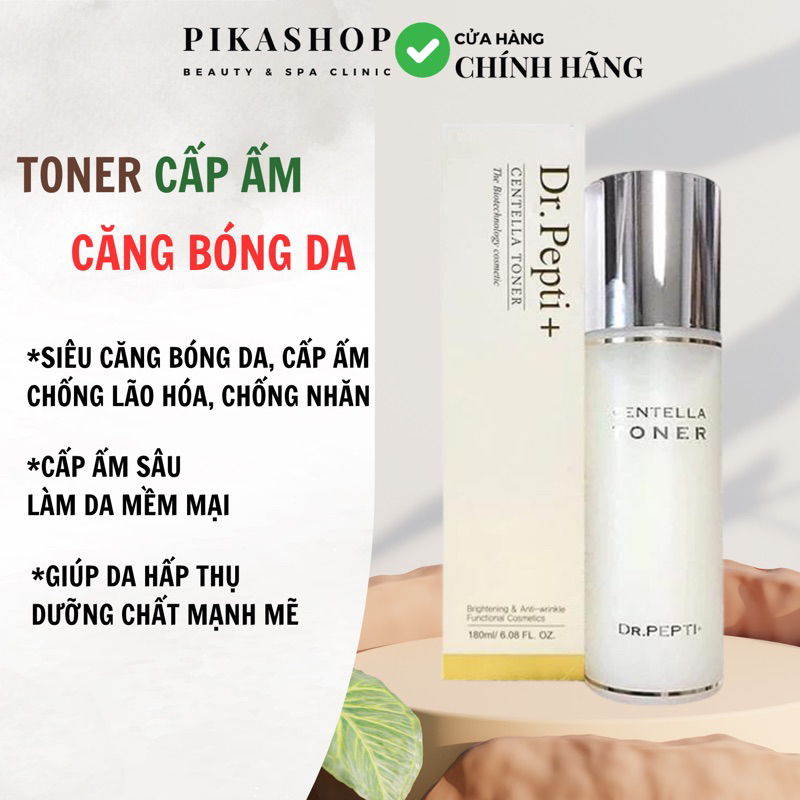 Nước Hoa Hồng Căng Bóng Da Dr Pepti 180ml Hàn Quốc