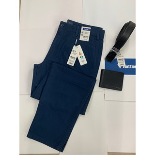 Quần kaki nam Việt Tiến 1 ly 7037 - Xanh CỔ VỊT chính hãng