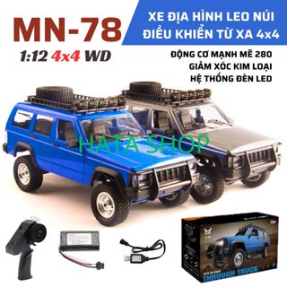 Xe Địa Hình Leo Núi MN-78 Điều Khiển Từ Xa Tỉ Lệ Lớn 1:12 Cherokee Rock Crawler RC Có Đèn Siêu Sáng