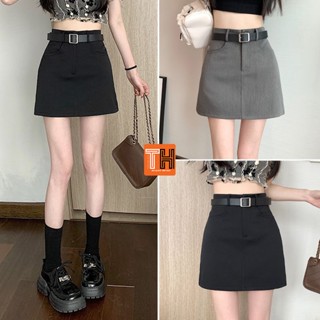 Chân váy ngắn chữ A túi jean phong cách Hàn Quốc (không có quần lót trong)