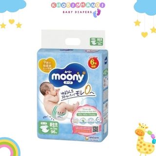 Moony xanh cộng tã dán/quần moony t đủ size nb90/ s84/ m64/ l54/ xl44/ m58/ l44/ xl38/ xxl26