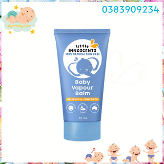 Dầu bôi ấm ngực phòng ngừa cảm cúm,giảm ho,nghẹt mũi từ Khuynh Diệp Little Innoscents winter blue balm Úc