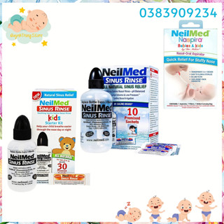 Bộ vệ sinh mũi rửa mũi NeilMed Sinus Rinse Kids Starter Kit cho trẻ em từ 4 -10 tuổi và người lớn